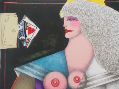 Richard LINDNER : Dame de coeur - Lithographie originale Signée 2