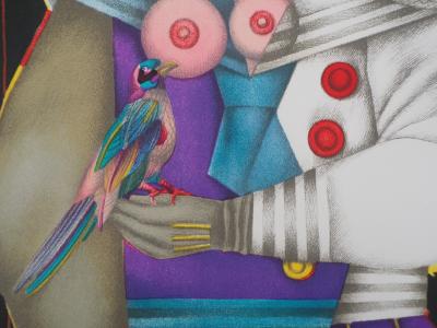 Richard LINDNER : Dame de coeur - Lithographie originale Signée 2