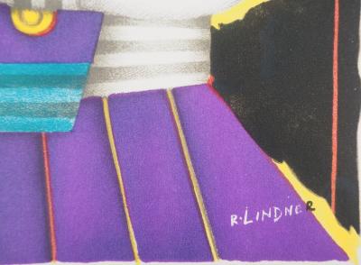 Richard LINDNER : Dame de coeur - Lithographie originale Signée 2