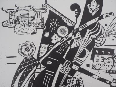 Wassily Kandinsky: Composition - Signed Engraving 2