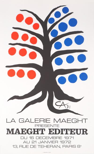 Alexander Calder: Happy Tree - Original Signed Poster 2