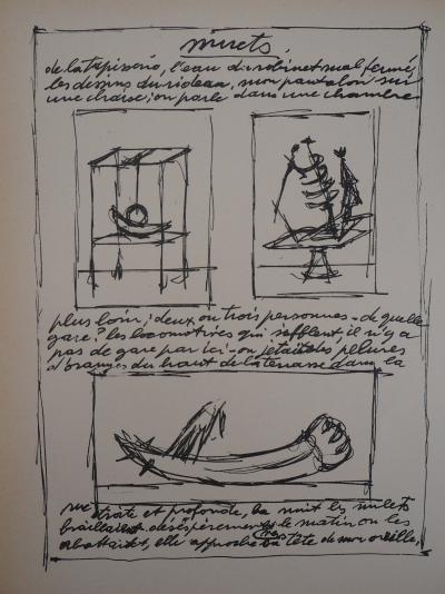 Alberto GIACOMETTI : Objets mobiles et muets - Lithographie originale 2