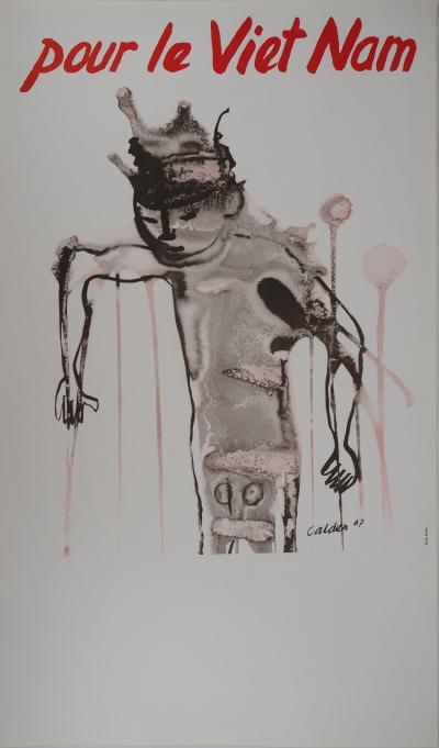 Alexander Calder: For Vietnam - Original signed lithograph 2