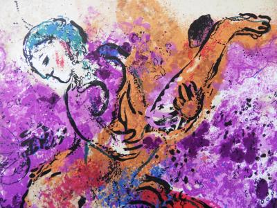 Marc CHAGALL : L’Ecuyère au cheval rouge - Lithographie originale 2