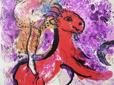 Marc CHAGALL : L’Ecuyère au cheval rouge - Lithographie originale 2