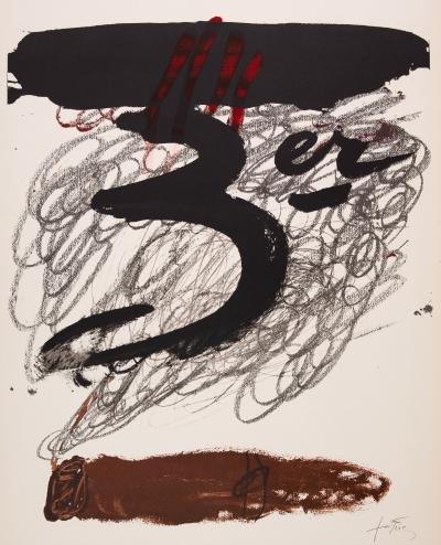 Antoni TAPIES: Cadaques Festival - Original signed lithograph 2