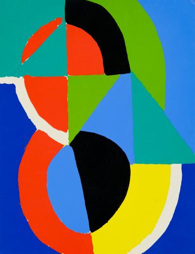 Sonia DELAUNAY: Ritmo de colores - Litografía y plantilla originales 2