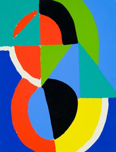 Sonia DELAUNAY: Ritmo de colores - Litografía y plantilla originales 2