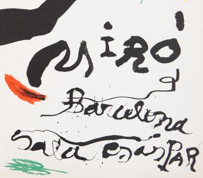 Joan MIRO : Barcelona Sala Gaspar 1964 - Lithographie originale signée 2