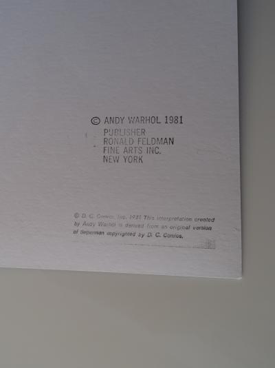 Andy Warhol, Superman - Sérigrahie - 1981 2
