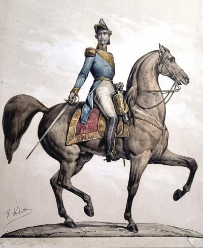 Victor Adam, Le Duc‑d’Orléans, dessin couleurs, vers 1844 2