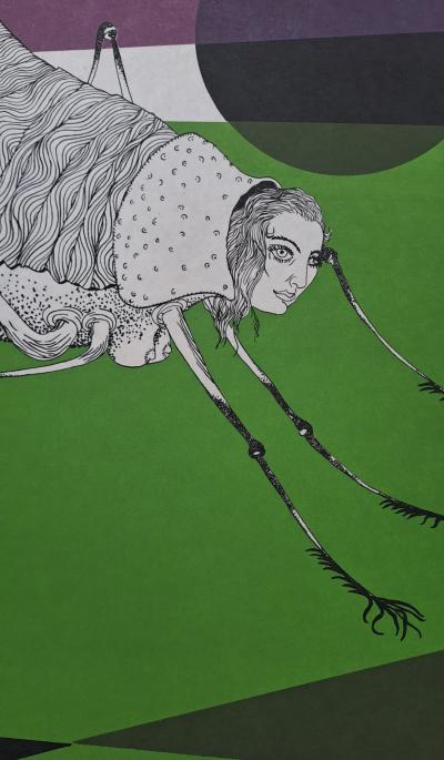 Félix Labisse - La Câline  - Lithographie originale Sur papier japon signée au crayon 2