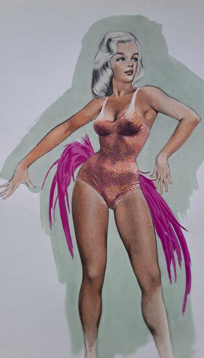 Alain Gourdon dit Aslan - Danseuse - Lithographie signée 2