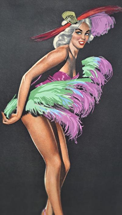 Alain Gourdon dit Aslan  - Pin Up - Lithographie signée 2