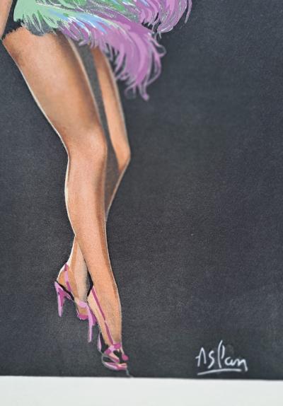 Alain Gourdon dit Aslan  - Pin Up - Lithographie signée 2