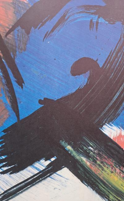 Gérard Schneider -  Composition abstraite, 1978 - Lithographie originale, en couleur,  signée 2