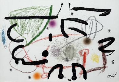 Joan MIRO - Maravillas con variaciones acrosticas 15 1975 - Lithographie originale signée