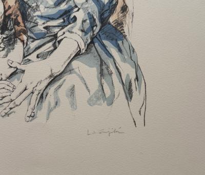 Léonard Tsuguharu FOUJITA - Femme et enfant, 1964 - Lithographie originale signée au crayon 2