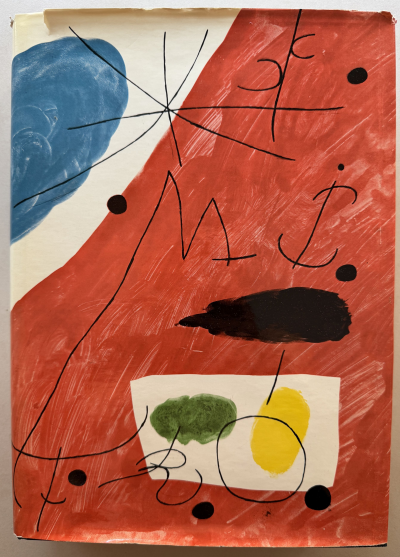 Joan Miro - Livre avec dédicace de Joan Miro et Jacques Dupin, pour Guy Levis Mano 2