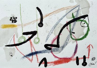 Joan MIRO - Maravillas con variaciones acrosticas 7 1975 - Lithographie originale signée