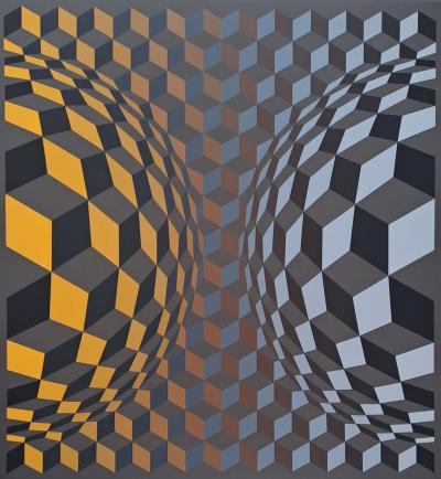Victor VASARELY - CHEYT OND , 1971 - Sérigraphie originale, signée et numérotée 2