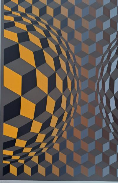 Victor VASARELY - CHEYT OND , 1971 - Sérigraphie originale, signée et numérotée 2