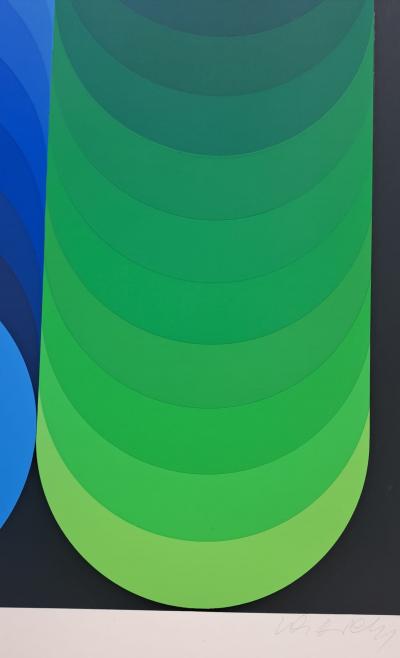 Victor VASARELY - Kidio, 1969 - Sérigraphie originale, signée et numérotée 2