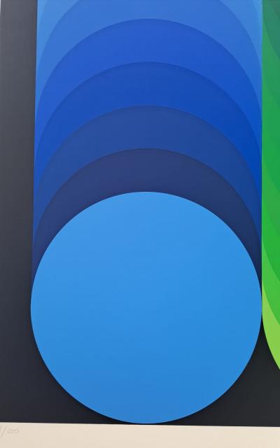 Victor VASARELY - Kidio, 1969 - Sérigraphie originale, signée et numérotée 2