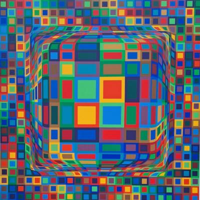 Victor VASARELY - Koska MC, 1970 - Sérigraphie originale, signée et numérotée 2
