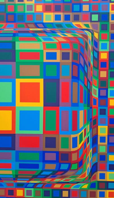 Victor VASARELY - Koska MC, 1970 - Sérigraphie originale, signée et numérotée 2