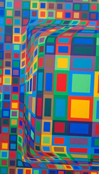 Victor VASARELY - Koska MC, 1970 - Sérigraphie originale, signée et numérotée 2