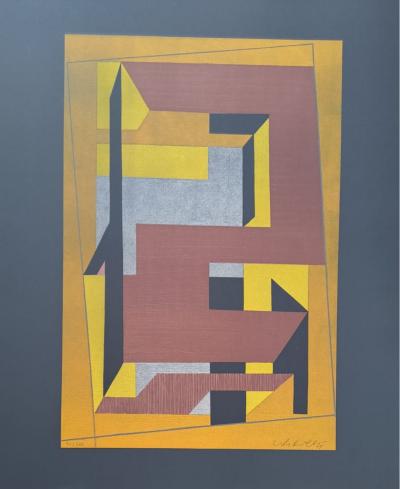 Victor VASARELY - Gordes Taira, 1948 - Lithographie originale, signée et numérotée 2