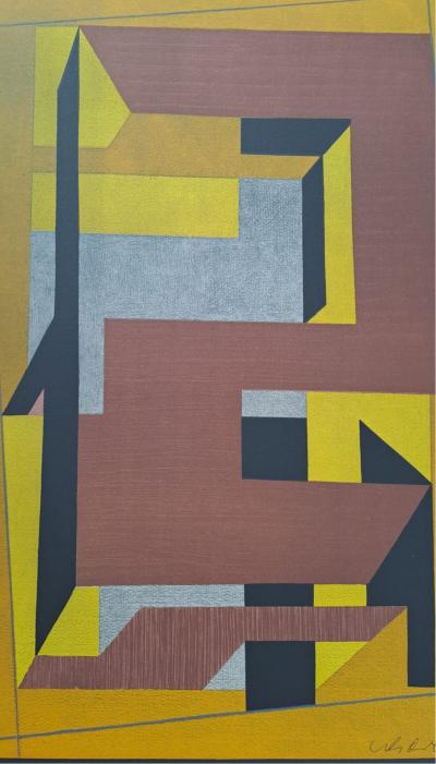 Victor VASARELY - Gordes Taira, 1948 - Lithographie originale, signée et numérotée 2