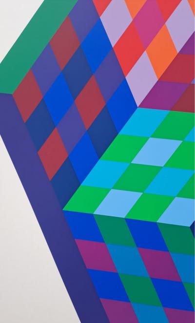 Victor VASARELY - Tridim, 1969 - Sérigraphie originale, signée et numérotée 2