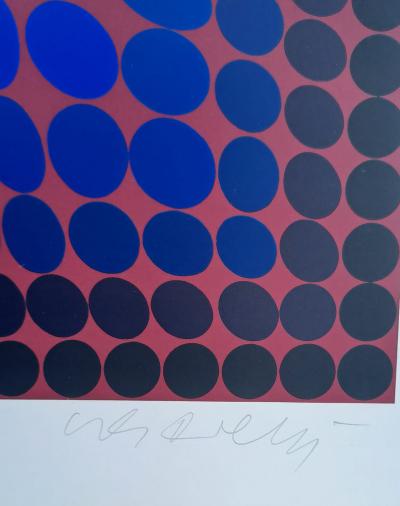 Victor VASARELY - Vega Pauk, 1970 - Sérigraphie originale, signée et numérotée 2