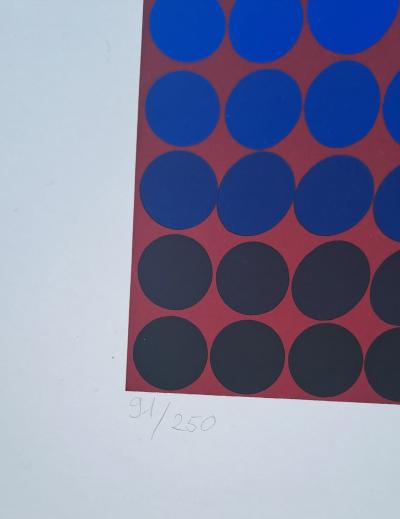 Victor VASARELY - Vega Pauk, 1970 - Sérigraphie originale, signée et numérotée 2