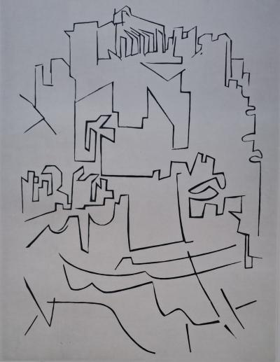 Victor VASARELY - Gordes Village, 1948 - Gravure originale, signée et numérotée 2
