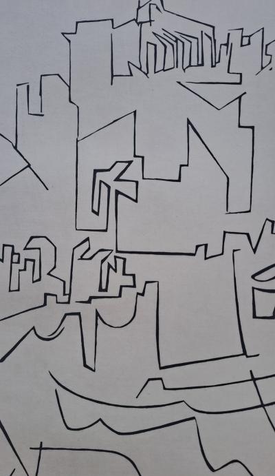 Victor VASARELY - Gordes Village, 1948 - Gravure originale, signée et numérotée 2
