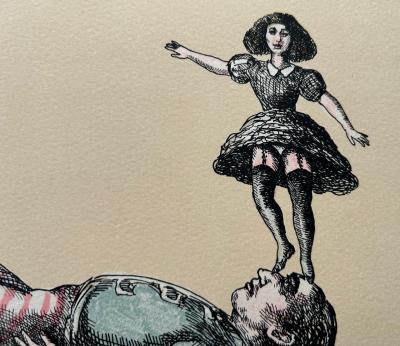Roland TOPOR - La Bascule, Lithographie originale signée et numérotée 2