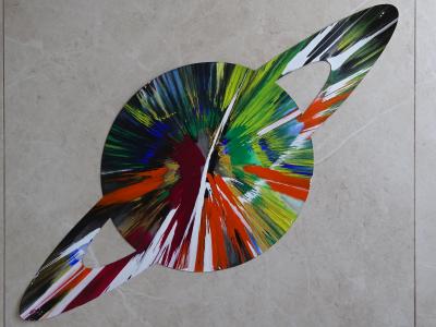 DAMIEN HIRST Saturn Spin Painting, 2009, unique