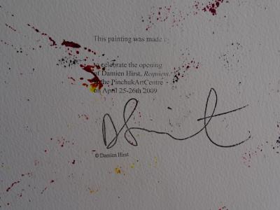 Damien Hirst  Heart - Requiem, Spin Painting, 2009, unique 2