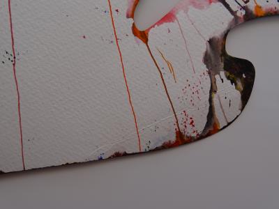 DAMIEN HIRST skull - Requiem, Spin Painting, 2009, unique 2
