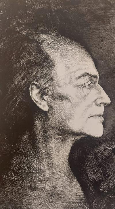 Michel Ciry - Montherlant, 1985 - Gravure signée au crayon 2