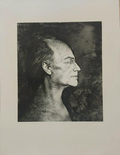 Michel Ciry - Montherlant, 1985 - Gravure signée au crayon 2