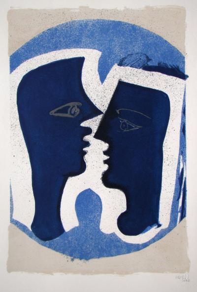 Georges BRAQUE - Le Couple - Lettera Amorosa, 1963 - Affiche d’exposition de luxe limitée 2