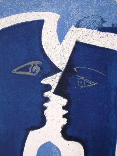 Georges BRAQUE - Le Couple - Lettera Amorosa, 1963 - Affiche d’exposition de luxe limitée 2