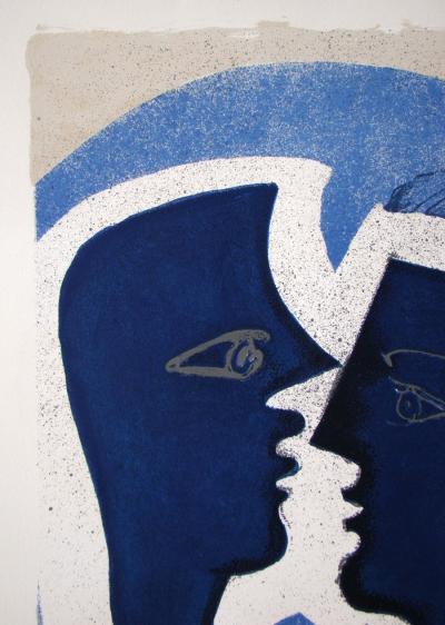 Georges BRAQUE - Le Couple - Lettera Amorosa, 1963 - Affiche d’exposition de luxe limitée 2