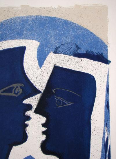 Georges BRAQUE - Le Couple - Lettera Amorosa, 1963 - Affiche d’exposition de luxe limitée 2