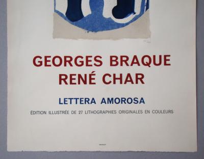 Georges BRAQUE - Le Couple - Lettera Amorosa, 1963 - Affiche d’exposition de luxe limitée 2