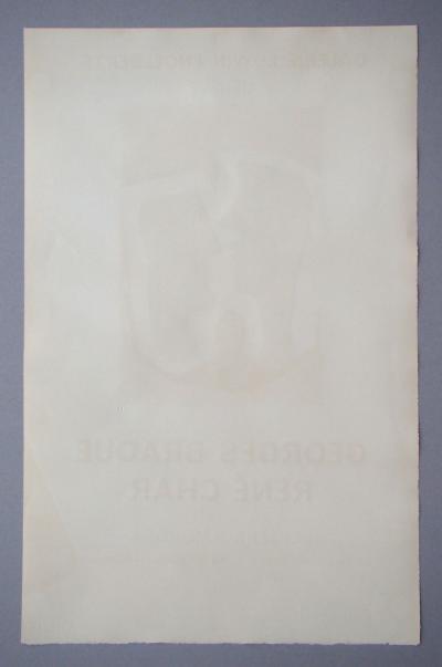 Georges BRAQUE - Le Couple - Lettera Amorosa, 1963 - Affiche d’exposition de luxe limitée 2